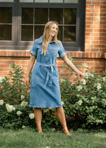 Ada Denim Midi Dress Inherit Co.