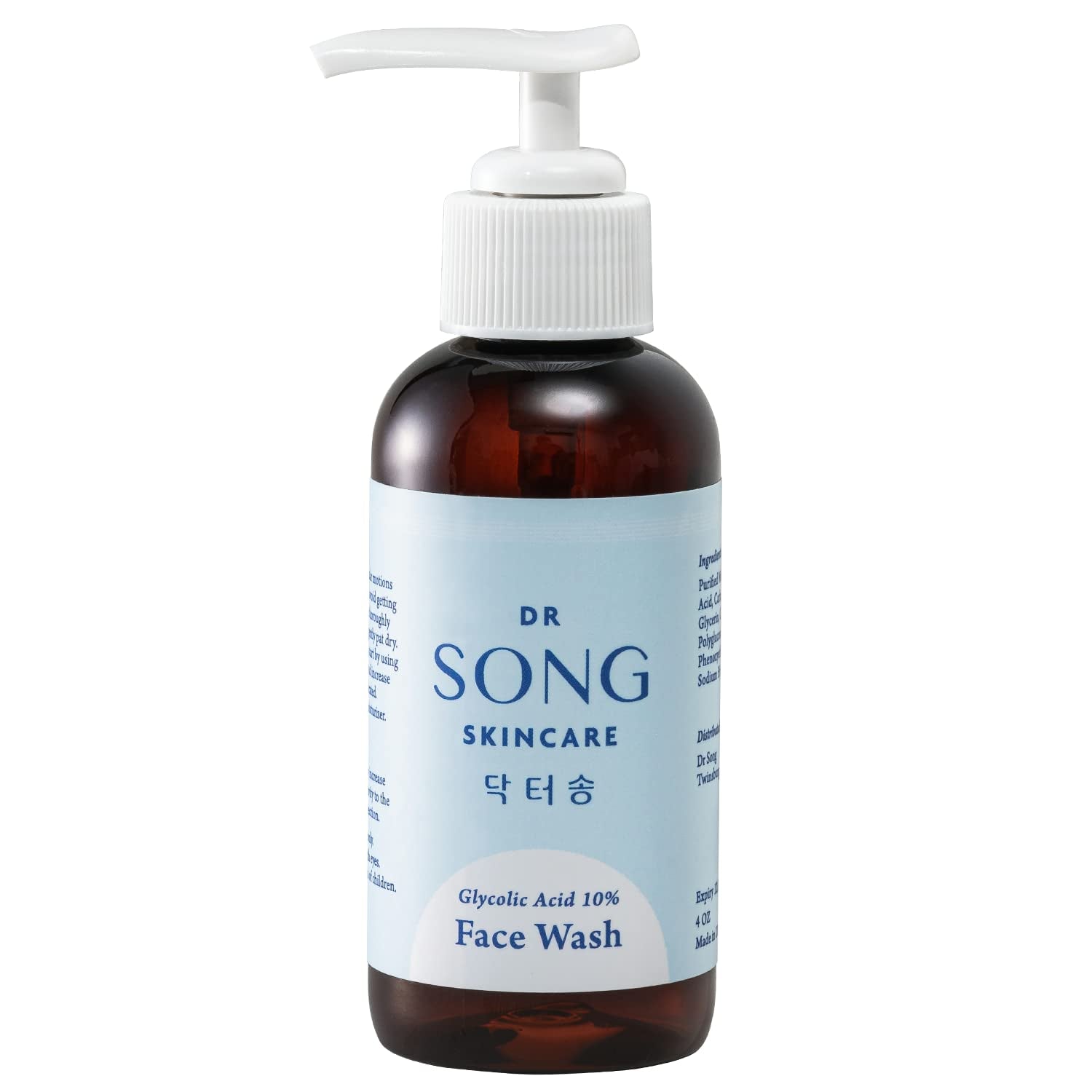 Korean Skin Care -  Glycolic Acid Face Wash - Exfoliating Face Wash with 10% Glycolic Acid, AHA for anti Aging, Acne and Wrinkles Korean Beauty