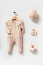 Adrian Beige Knit Newborn Coming Home Set (5 pcs) - By Baano