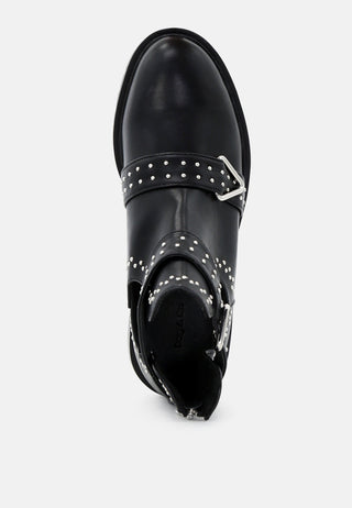 aeliana cutout ankle boots with strap