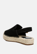 Affie Genuine Suede Slingback Strap Espadrilles