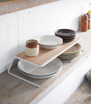 Dish Riser - Large - Steel + Wood - By Baano