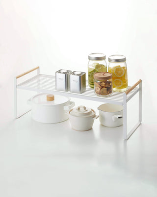 Countertop Wire Shelf - Steel + Wood - By Baano