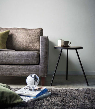 Side Table (20" H)  - Steel + Wood - By Baano