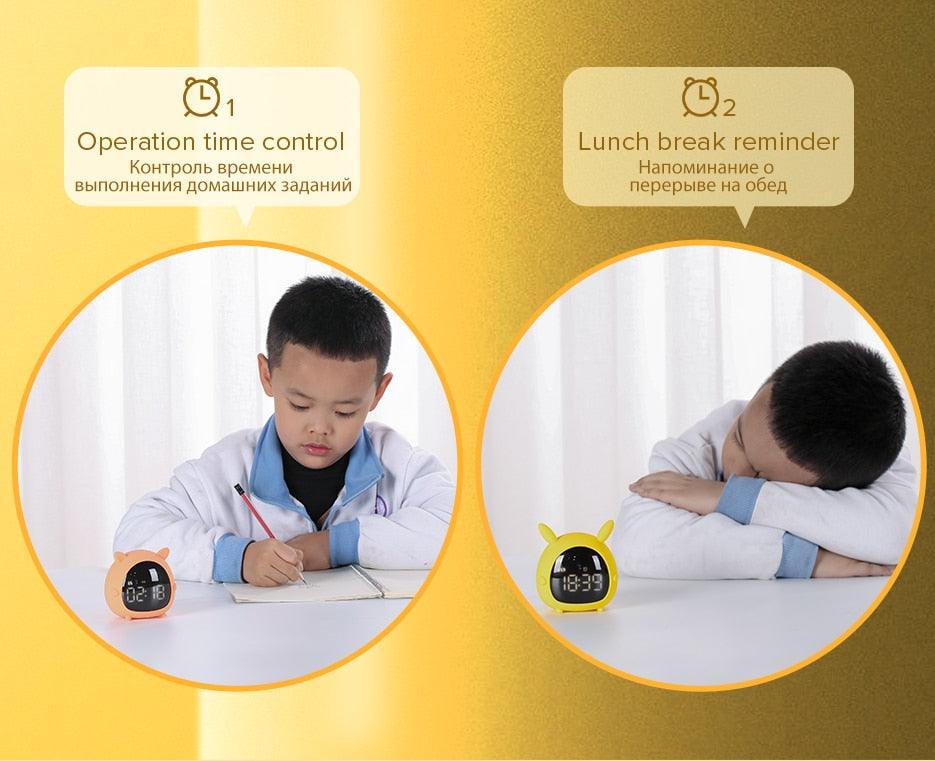 Alarm Clock Kids Child Children Sleep Bedside Alarm Clock Digital Wake Up Children's Alarm Clocks for Girls Boys Bedroom Temperature Snooze Timer Clock for Bedroom/Table/Desk Stevvex