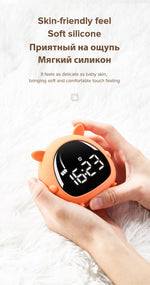 Alarm Clock Kids Child Children Sleep Bedside Alarm Clock Digital Wake Up Children's Alarm Clocks for Girls Boys Bedroom Temperature Snooze Timer Clock for Bedroom/Table/Desk Stevvex