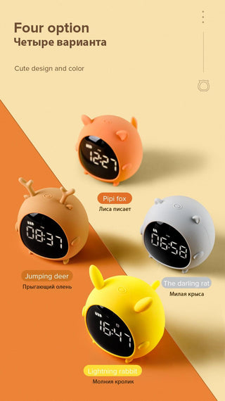Alarm Clock Kids Child Children Sleep Bedside Alarm Clock Digital Wake Up Children's Alarm Clocks for Girls Boys Bedroom Temperature Snooze Timer Clock for Bedroom/Table/Desk Stevvex