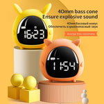 Alarm Clock Kids Child Children Sleep Bedside Alarm Clock Digital Wake Up Children's Alarm Clocks for Girls Boys Bedroom Temperature Snooze Timer Clock for Bedroom/Table/Desk Stevvex