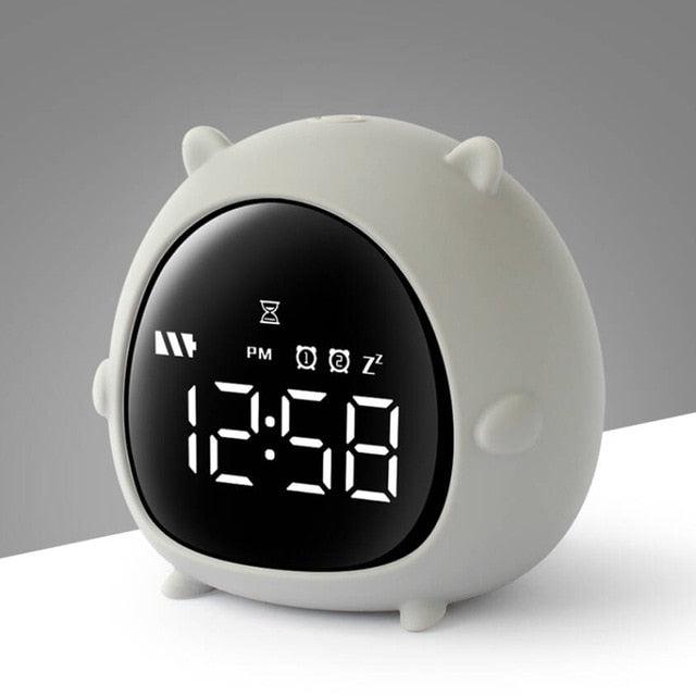 Alarm Clock Kids Child Children Sleep Bedside Alarm Clock Digital Wake Up Children's Alarm Clocks for Girls Boys Bedroom Temperature Snooze Timer Clock for Bedroom/Table/Desk Stevvex