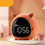 Alarm Clock Kids Child Children Sleep Bedside Alarm Clock Digital Wake Up Children's Alarm Clocks for Girls Boys Bedroom Temperature Snooze Timer Clock for Bedroom/Table/Desk Stevvex