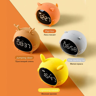 Alarm Clock Kids Child Children Sleep Bedside Alarm Clock Digital Wake Up Children's Alarm Clocks for Girls Boys Bedroom Temperature Snooze Timer Clock for Bedroom/Table/Desk Stevvex