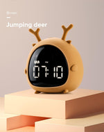 Alarm Clock Kids Child Children Sleep Bedside Alarm Clock Digital Wake Up Children's Alarm Clocks for Girls Boys Bedroom Temperature Snooze Timer Clock for Bedroom/Table/Desk Stevvex