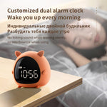 Alarm Clock Kids Child Children Sleep Bedside Alarm Clock Digital Wake Up Children's Alarm Clocks for Girls Boys Bedroom Temperature Snooze Timer Clock for Bedroom/Table/Desk Stevvex