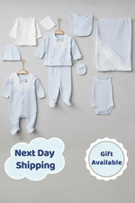 Alex Blue Newborn Coming Home Set (10 pcs) - By Baano