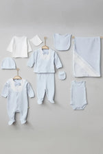 Alex Blue Newborn Coming Home Set (10 pcs) - By Baano