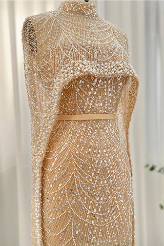 Alexandra Pearl Embellished Maxi Dress - By Baano