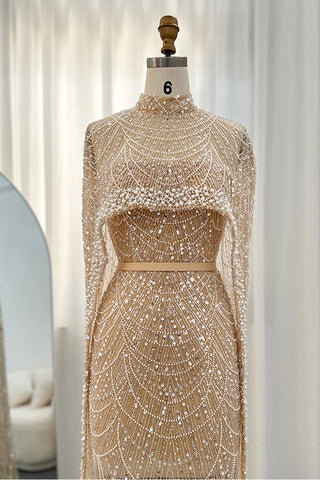 Alexandra Pearl Embellished Maxi Dress - By Baano