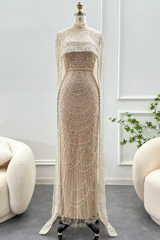 Alexandra Pearl Embellished Maxi Dress - By Baano