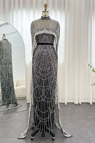 Alexandra Pearl Embellished Maxi Dress - By Baano
