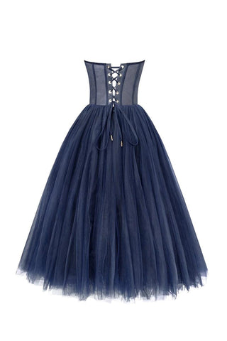 All For Love Strapless Tulle Midi Dress - By Baano