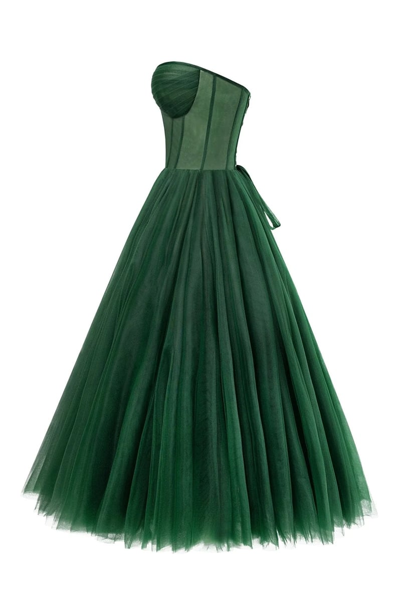 All For Love Strapless Tulle Midi Dress