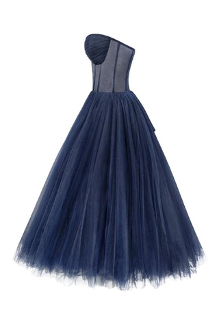 All For Love Strapless Tulle Midi Dress - By Baano