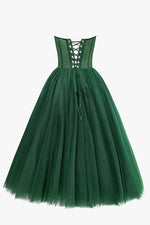 All For Love Strapless Tulle Midi Dress