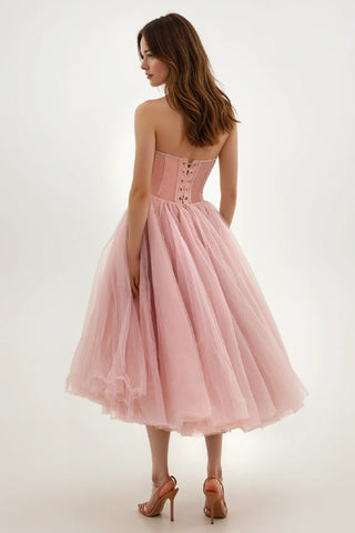 All For Love Strapless Tulle Midi Dress - By Baano