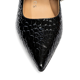 Antonella Embossed Leather Pump - By Baano