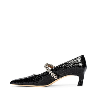 Antonella Embossed Leather Pump - By Baano