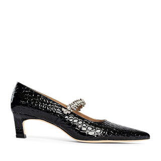 Antonella Embossed Leather Pump - By Baano
