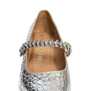 Antonella Embossed Leather Pump - By Baano