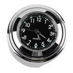 Aluminum Waterproof 22/25mm Motorcycle Handlebar Mount Dial Clock Motorcycle Handlebar Mount Clock Waterproof Handlebar Dial Clock Watch Quartz Clock Watch for Harley Motorcycle Accessories Stevvex