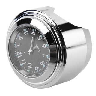 Aluminum Waterproof 22/25mm Motorcycle Handlebar Mount Dial Clock Motorcycle Handlebar Mount Clock Waterproof Handlebar Dial Clock Watch Quartz Clock Watch for Harley Motorcycle Accessories Stevvex