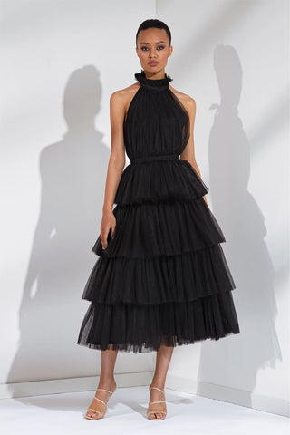 Always Be There Backless Tiered Maxi Dress - By Baano