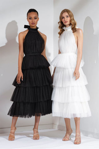 Always Be There Backless Tiered Maxi Dress - By Baano