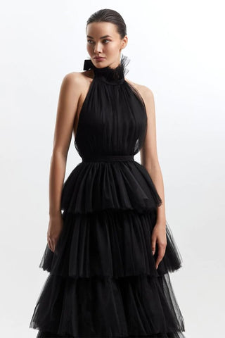 Always Be There Backless Tiered Maxi Dress - By Baano