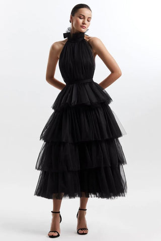 Always Be There Backless Tiered Maxi Dress - By Baano