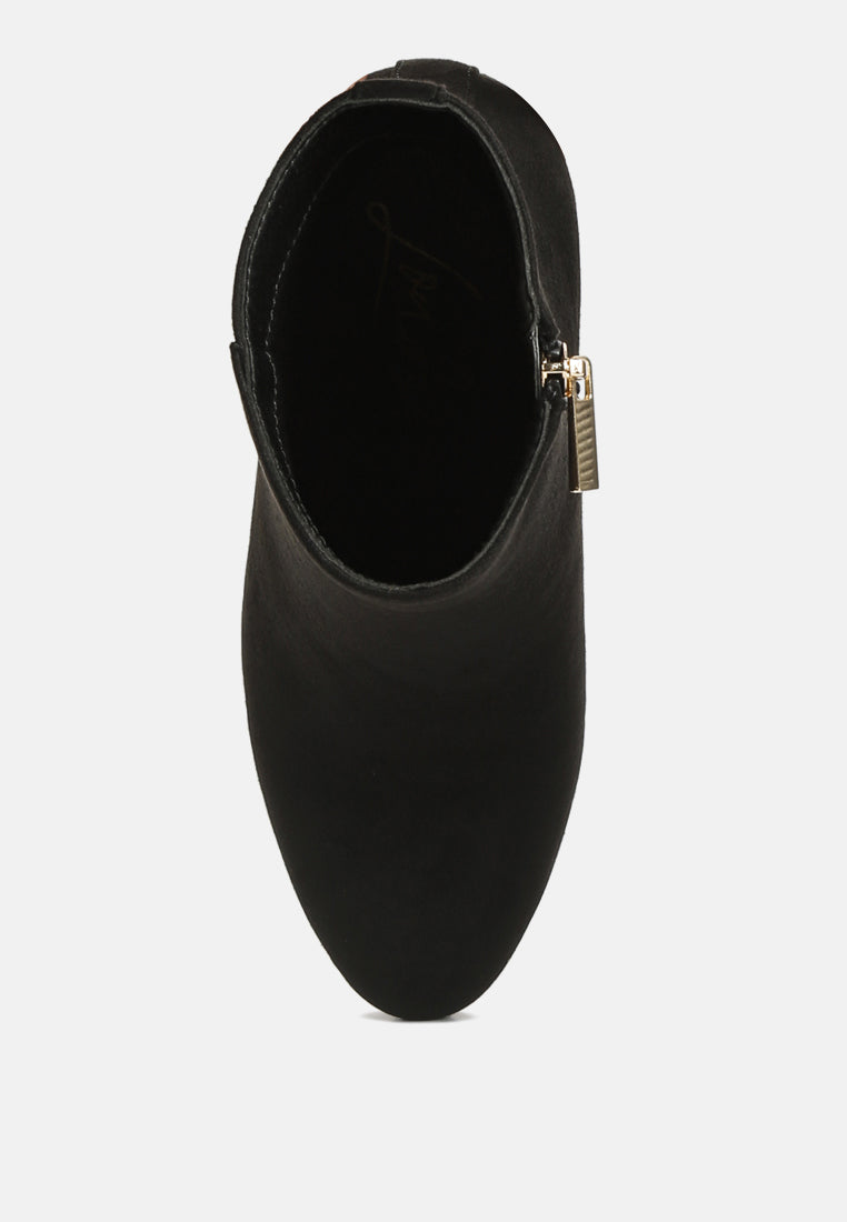 Alysia Block Heel Ankle Boots