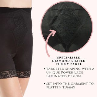 Style 6206 | High Waist Medium Control Thigh Slimmer | Memory Compression Fabric Rago Shapewear