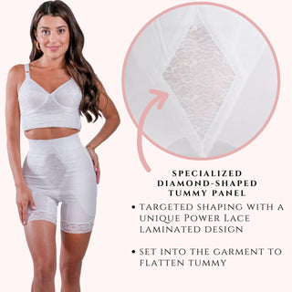 Style 6206 | High Waist Medium Control Thigh Slimmer | Memory Compression Fabric Rago Shapewear