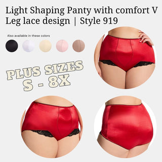 Light Shaping Panty with comfort V Leg lace design | Style 919 Rago Shapewear