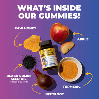 Black Seed Oil & Honey Gummies - By Baano