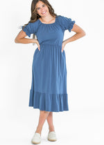 Amy Puff Sleeve Midi Dress Inherit Co.