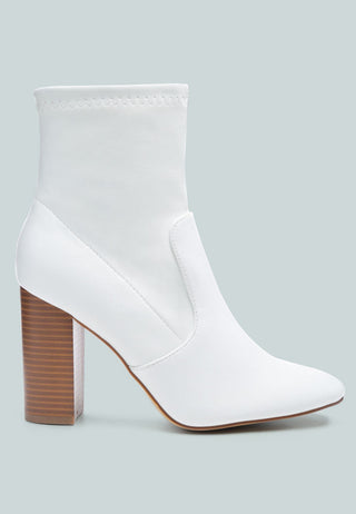 Anastasia Block Heeled Ankle Boots