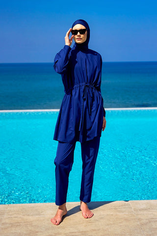 Andalus Full Coverage Burkini Set with Front Ruching A2502-2 - By Baano