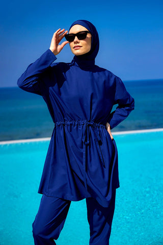 Andalus Full Coverage Burkini Set with Front Ruching A2502-2 - By Baano