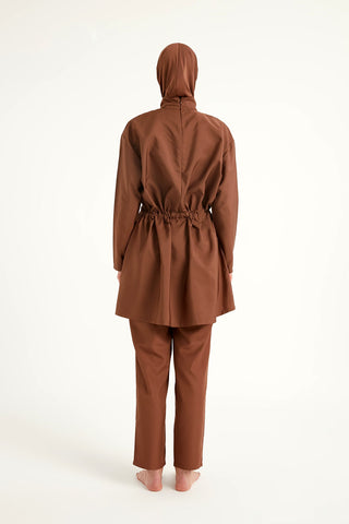 Andalus Full Coverage Burkini Set with Front Ruching A2502-3 - By Baano