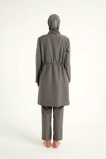 Andalus Charcoal Full Coverage Burkini Set for Women A2503-4 Marina Modest