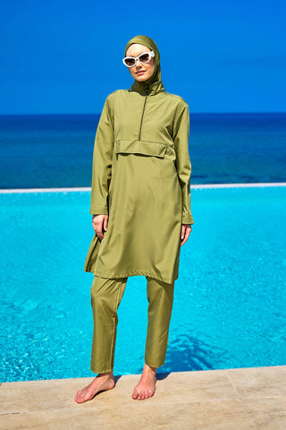 Andalus Black Full Coverage Burkini Set for Women A2503-5 - By Baano